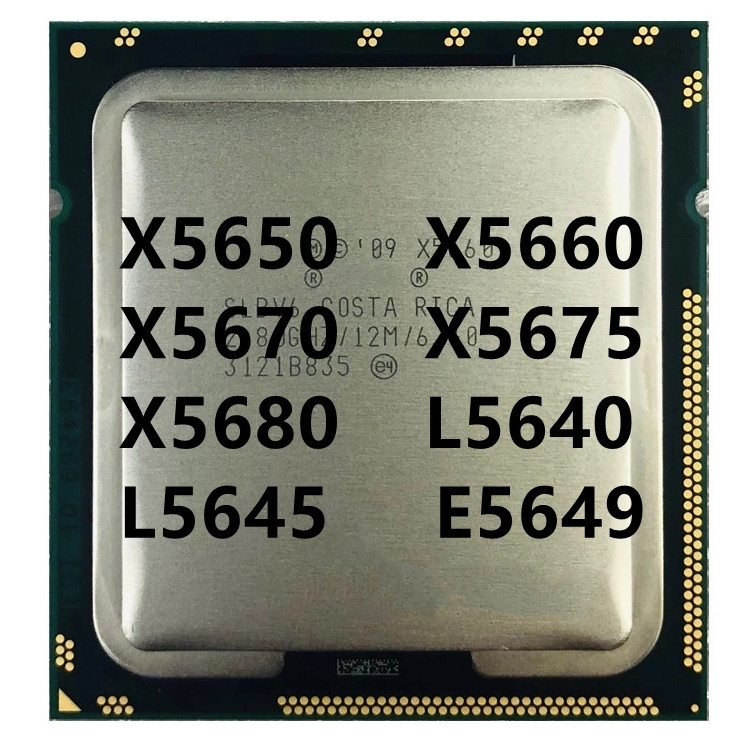 X5650 X5660 X5660 X5660 X5660 L5660 X5645 E5649 CPU โปรเซสเซอร์ LGA 1366