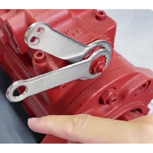 Excavator Kawasaki ปั๊มไฮดรอลิกกระแสเงินสดเครื่องมือ K3V112 K3V63 Lifter Flow ปรับประแจ RRNO