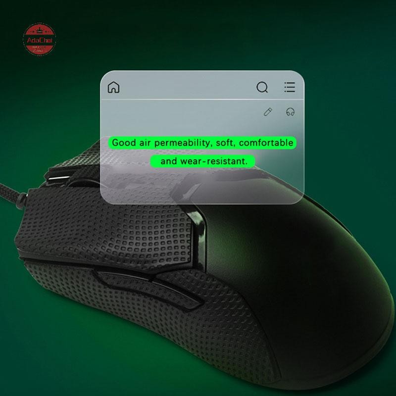 Adachoi Mouse Anti-Slip สติกเกอร์เมาส์ Grip เทปสเก็ตสติกเกอร์ทําด้วยมือลื่นดูดเหงื่อสําหรับ Razer Viper Mini/Ultimate/V2 Pro TH