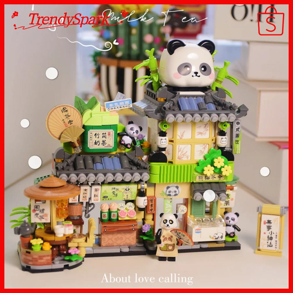 LOZ  [ร้านดอกไม้คราดน้อย] บล็อกตัวต่ออนุภาคขนาดเล็กประกอบของเล่นสาวของขวัญ