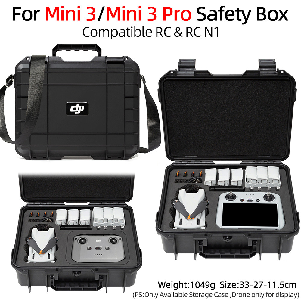 Drone กระเป๋าเก็บสําหรับ DJI Mini 3/3 Pro กระเป๋าเดินทางกล่องกันน้ํา DJI Mini 3/3 Pro อุปกรณ์เสริมกรณีกล่องป้องกันการระเบิด