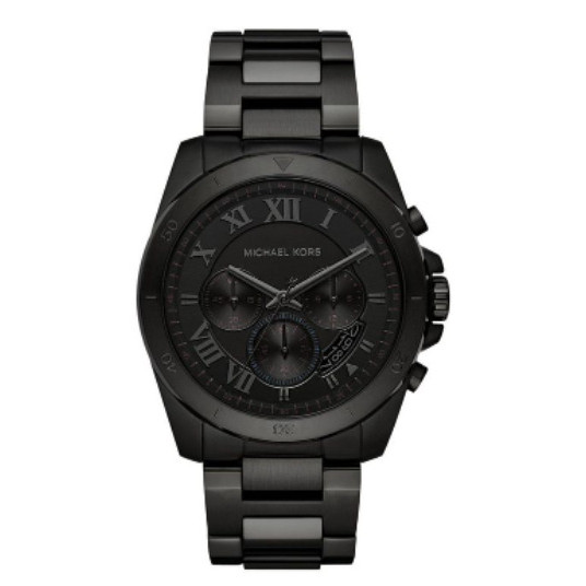 Michael Kors MK8482 Brecken Chronograph Black Tone Men's Wrist Watch 44mm