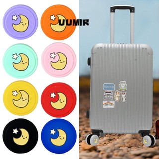 Uumir 8 ชิ้นกระเป๋าเดินทางแหวนป้องกันล้อ,ซิลิโคนลดเสียงรบกวน…