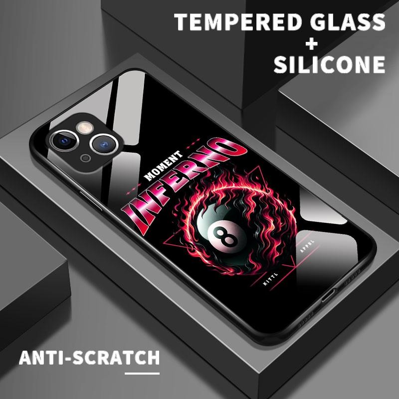 เหมาะสำหรับ Huawei P20 Pro P30 Pro กรณีโทรศัพท์มือถือกันกระแทกเคส Fashions Eight Ball 8-ball