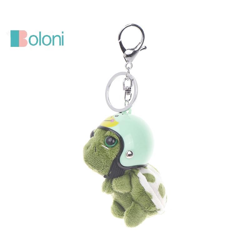 [โบโลนี] หมวกกันน็อคเต่าพวงกุญแจน่ารักการ์ตูนตุ๊กตาเต่าทะเลจี้ตุ๊กตาคู่กระเป๋าเสน่ห์รถที่เก็บกุญแจเด็กของขวัญใหม่ - รูปที่ 4