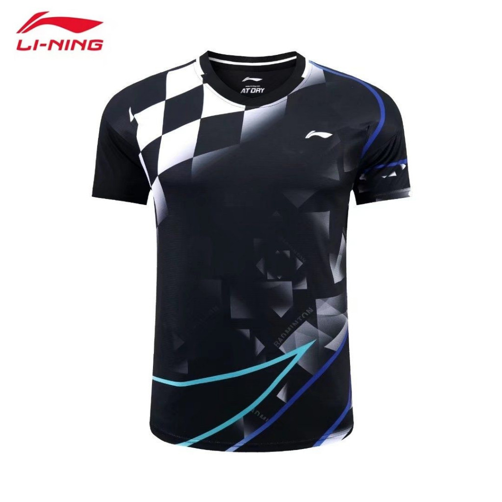 Li Ning เสื้อกีฬาปิงปองแห้งเร็ว ใส่สบาย ระบายอากาศ สําหรับผู้ชาย และผู้หญิง