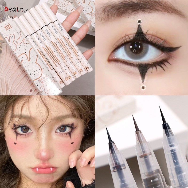 อายไลเนอร์ เนื้อแมตต์ สีน้ําตาลดํา กันน้ํา ติดทนนาน แห้งเร็ว ปลายแหลม อายไลน์เนอร์ ขนตาล่าง แต่งหน้า เครื่องสําอาง