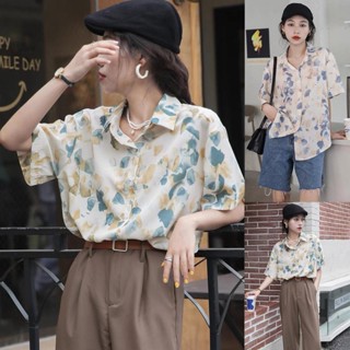 mimi&didi.เสื้อเชิ้ตแขนสั้น เชิ้ตคอปกฮาวาย แขนสั้น ทรงเกาหลี…