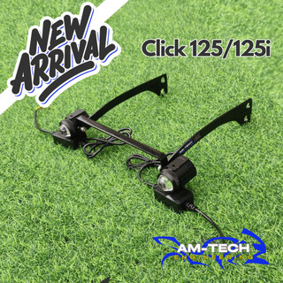 Honda Click 125 V1/V2/V3 MDL Bracket Mini Driving Light Bracket by Am-Tech Engineering