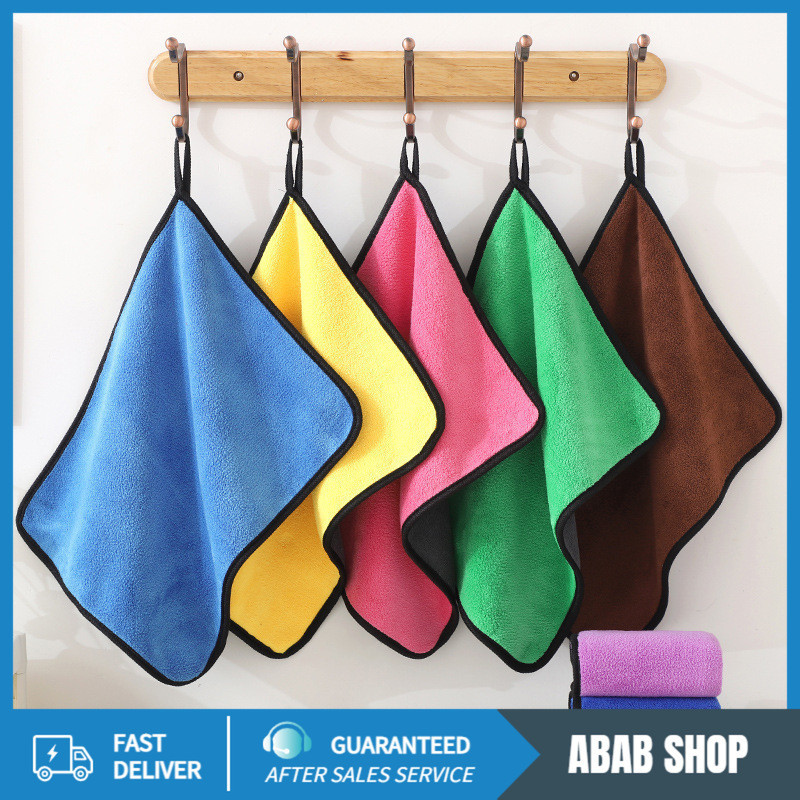 [YTL]ผ้าไมโครไฟเบอร์ 3D เกรดพรีเมี่ยม หนานุ่ม ซับน้ำไว(สีเหลืองเทา) 30x30 ผ้าเช็ดรถ ผ้าไมโครไฟเบสเปรย์แว็ก เคลือบเงากันน