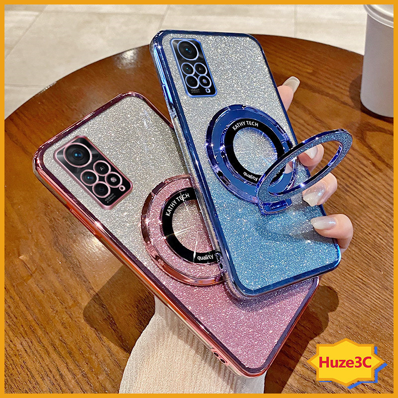 เคส Redmi Note 11 Note 11S Note 11Pro Note 12 4G Note 12 5G Note 12Pro 5G Note 12S เคสโทรศัพท์มือถือ แบบพับได้ พร้อมขาตั้ง สําหรับ ZJSF