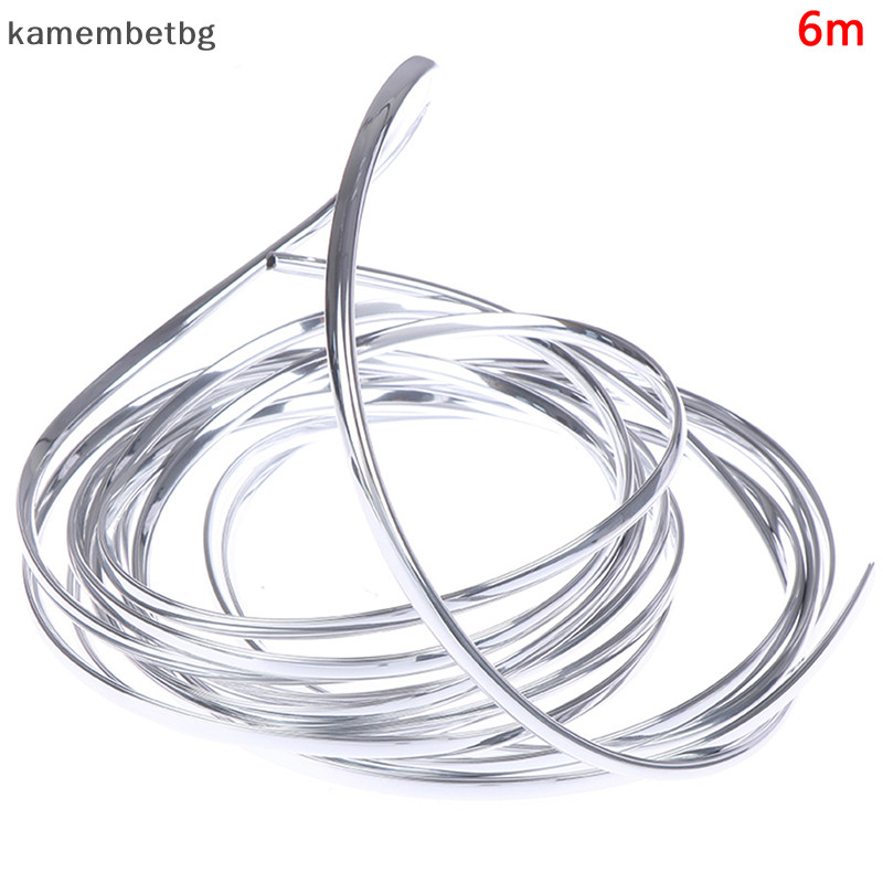 Kamembetbg แถบโครเมี่ยมติดขอบประตูรถยนต์ 6 เมตร 1 ม้วน