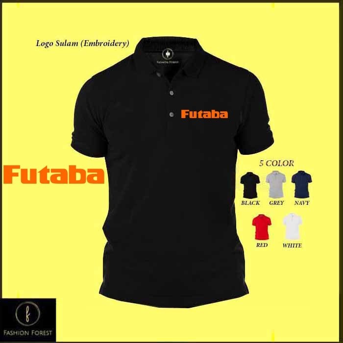 เสื้อยืดโปโล ไมโครไฟเบอร์ ปักลายโลโก้ FUTABA FFP642