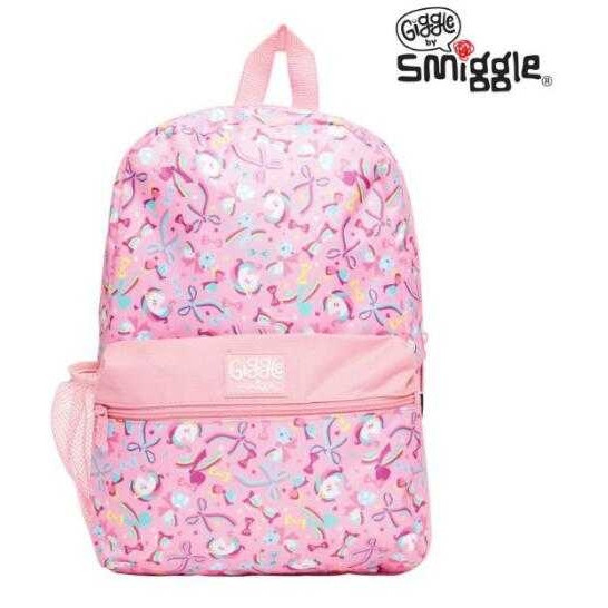 🎒Smiggle Backpacks Nursery bag กระเป๋าเป้ 🎒สมิกเกอร์ ขนาด 14-15 นิ้ว ลาย Giggle pink พร้อมส่งในไทย 🛻