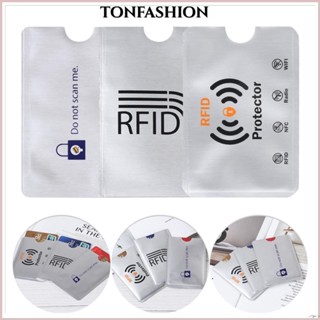 Tonfashion 10 ชิ้น การ์ดป้องกัน ปลอกป้องกัน Rfid บล็อกอลูมิเ…