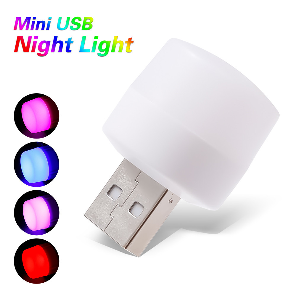 Housheold โคมไฟกลางคืน Lightning / โคมไฟชาร์จมือถือ USB / ไฟกลางคืน ประหยัดพลังงาน / ไฟกลางคืน แบบพกพา ขนาดเล็ก / โคมไฟอ่านหนังสือ ป้องกันดวงตา