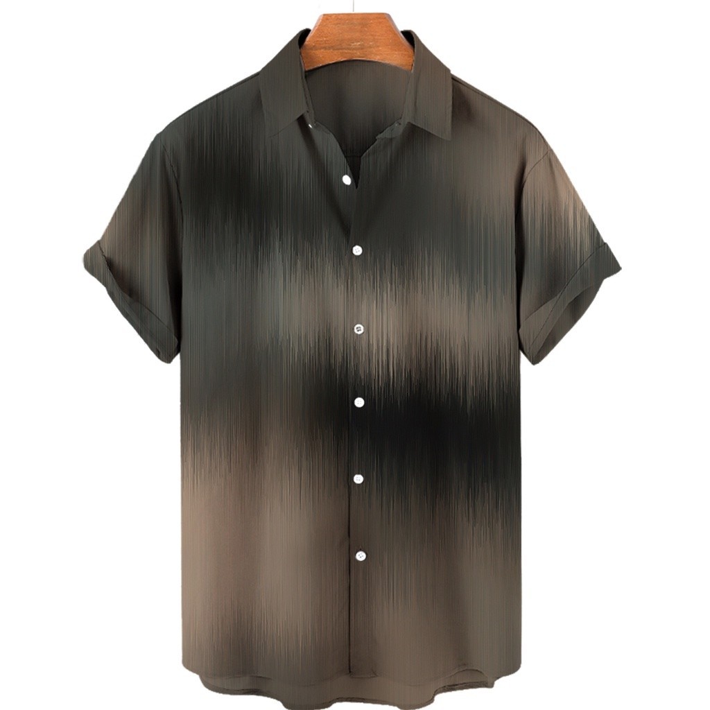 เสื้อเชิ้ตแขนสั้น ผ้าไนล่อน ระบายอากาศ สวมใส่สบาย สไตล์อเมริกัน สําหรับผู้ชาย 2024