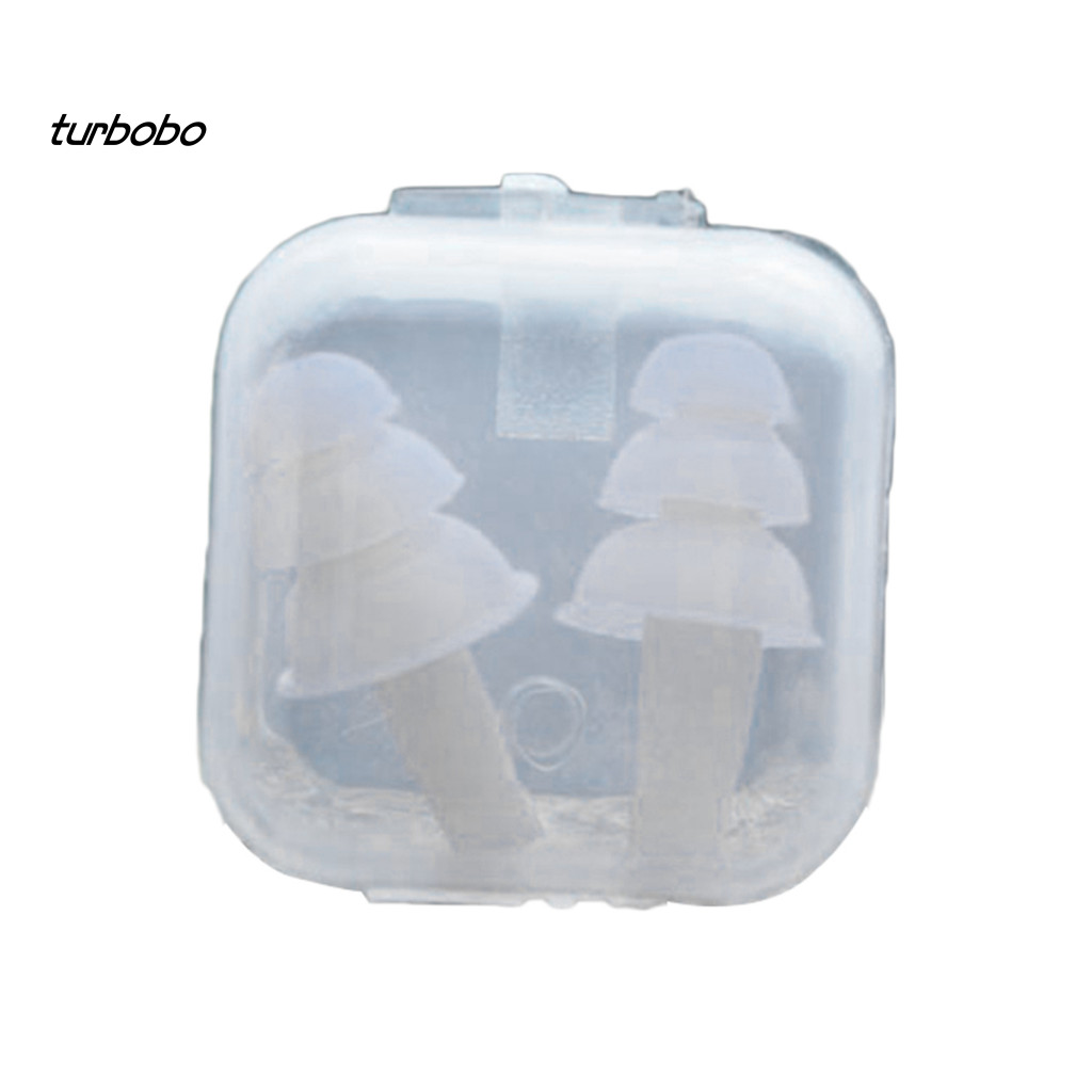 Turbobo จุกซิลิโคนอุดหู กันน้ํา สําหรับอุดหู อุดหู ว่ายน้ํา มอเตอร์ไซด์ 2 ชิ้น