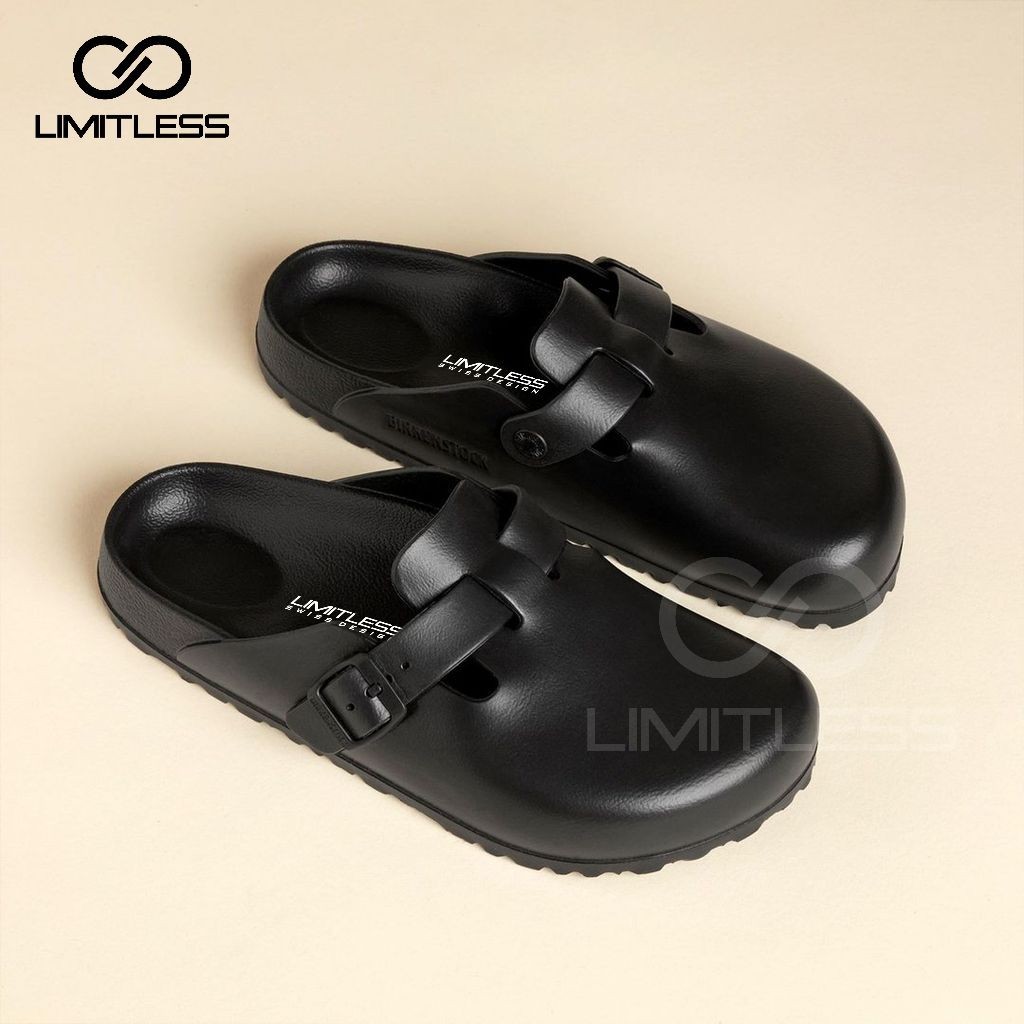 ABITUSSHOP LIMITLESS Boston Mens Slip On Sandals ผู้ชายอินเทรนด์ Slop รองเท้าแตะ Casual Slip On Size 36 - 44