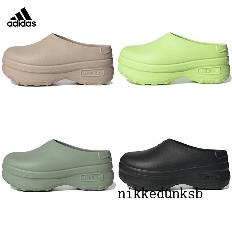 AD AdiFOM Stan Smith Mule รองเท้าแตะล่อเพิ่มความสูงรองเท้าแตะ IE7052/IE4626