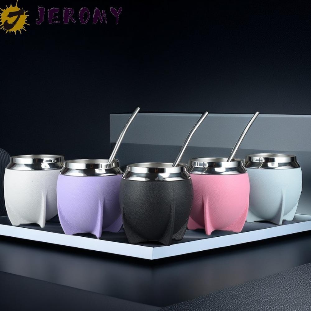 Jeromy Yerba Mate แก้วมักสุญญากาศสเตนเลส สองชั้น 280 มล. สําหรับใส่เครื่องดื่ม เบียร์