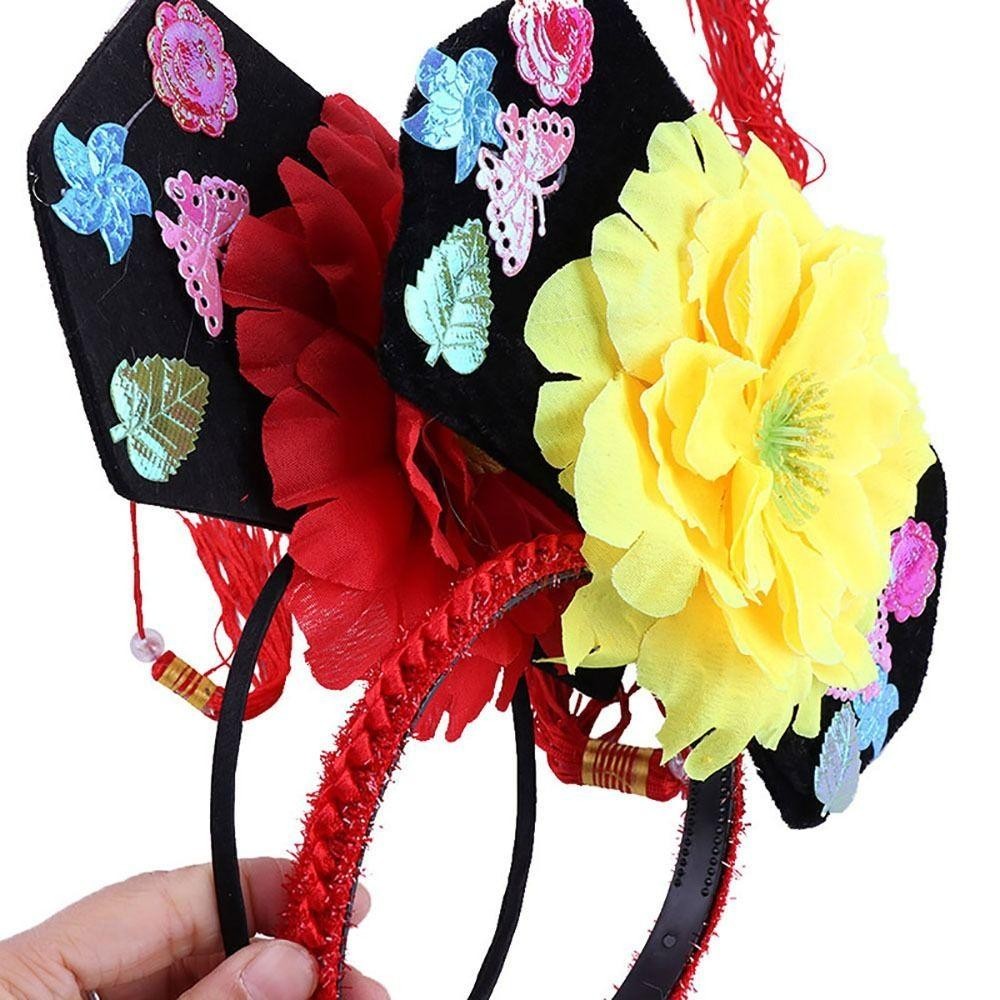 WELLNOW แถบคาดศีรษะสไตล์จีนโบราณ, อุปกรณ์คอสเพลย์สำหรับผู้ใหญ่, เหมาะสำหรับงานแต่งงานและโอกาสพิเศษ - รูปที่ 4