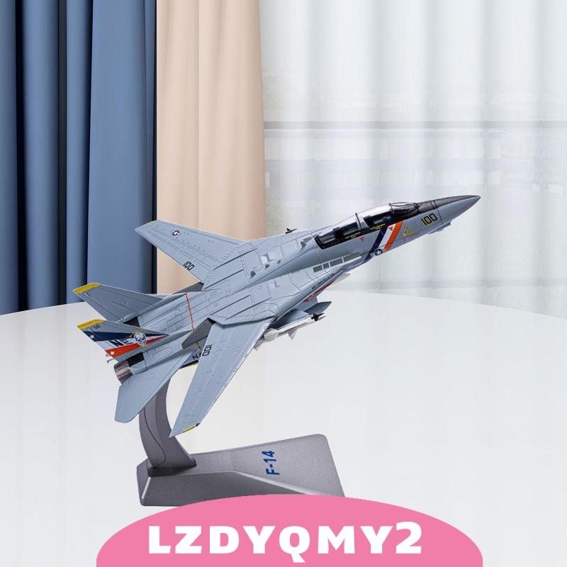 [Lzdyqmy2] โมเดลเครื่องบินรบ Diecast 1/72 F14 F14 พร้อมขาตั้ง ของเล่นสําหรับเด็ก