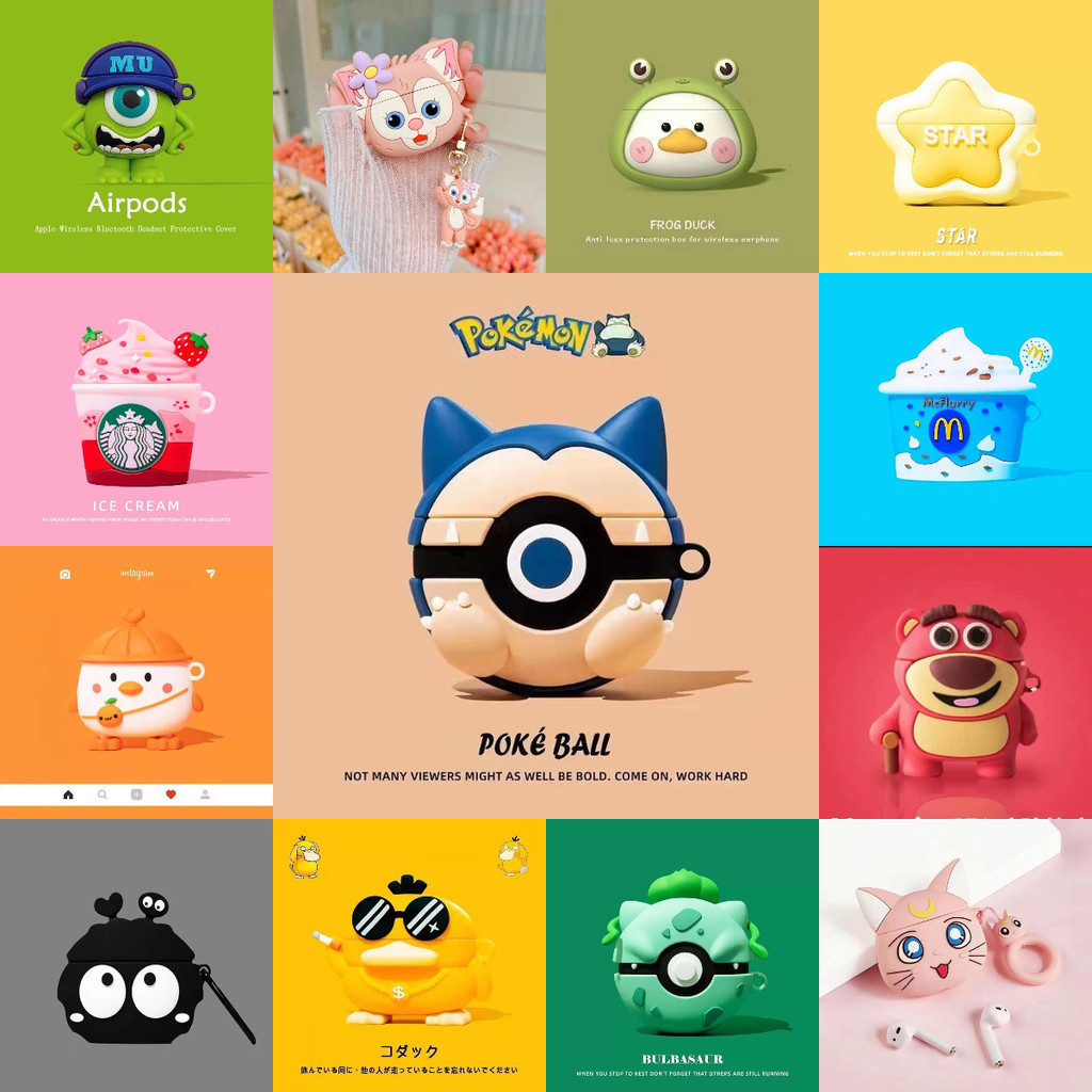 สําหรับ เหมาะGOOJODOQ J201 เคส Case หูฟังซิลิโคนน ่ ารักการ ์ ตูนคอลเลกชันใหญ ่