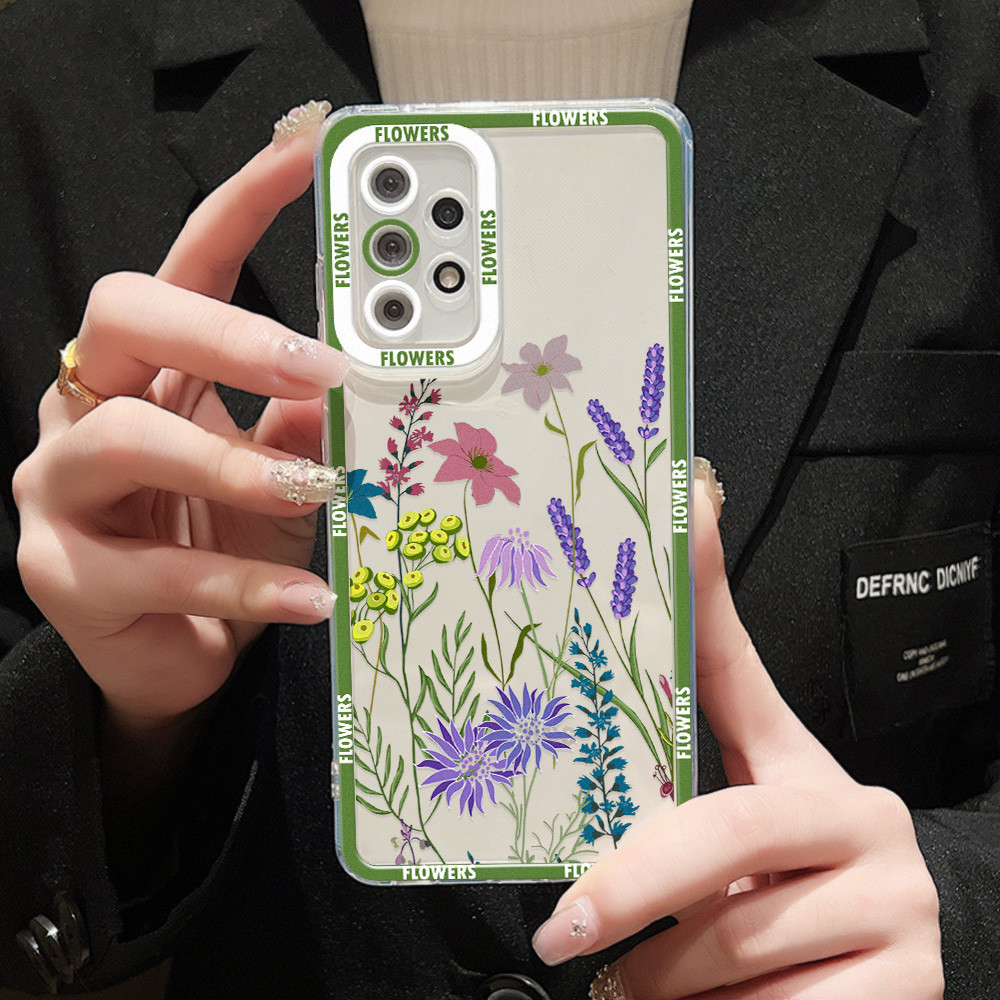 เคสนุ่ม For Samsung A34 A35 A05 A54 5G A53 A51 A52 A13 A14 A32 S23 FE S22 Ultra S24 Plus S21 S20 FE A50 A71 A73 A31 A03s