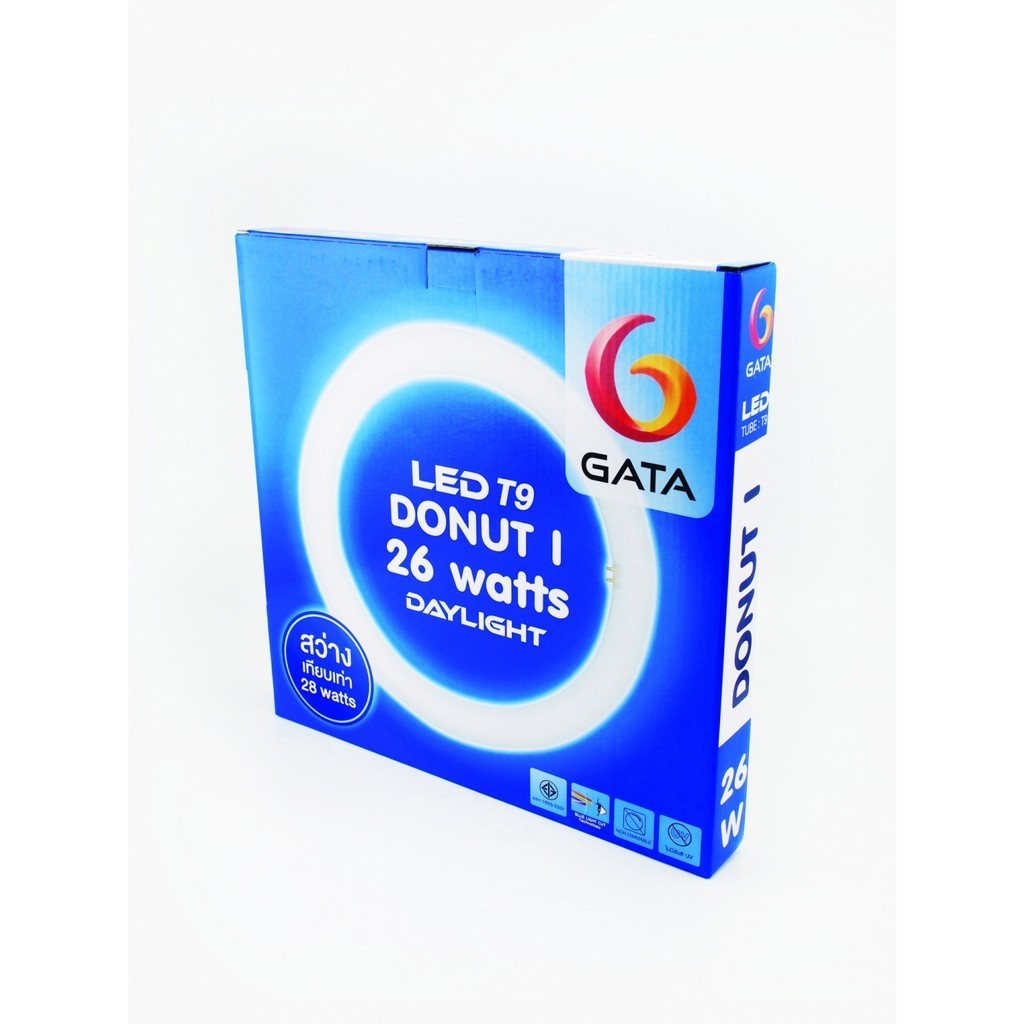 Electrol_Shop GATA หลอดไฟวงกลมแอลอีดี T9 26วัตต์ รุ่นโดนัท 1แสงเดย์ไลท์