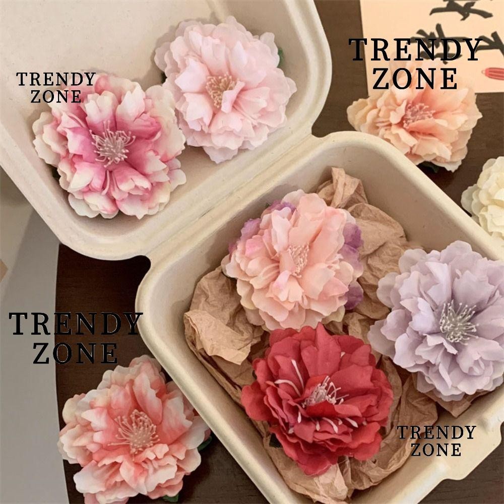 Trendyzone กิ๊บติดผม ลายดอกไม้ โบตั๋น เครื่องประดับผม สไตล์ฝรั่งเศส ริมทะเล