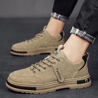 รองเท้าผ้าใบลำลองผู้ชาย พื้นหนา กันลื่น มี 3 สี ไซส์ 39-44