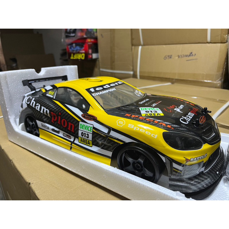 รถบังคับ รถบังคับวิทยุดริฟเทอร์โบIP565-G 1:10 4WD 2.4GHzขับเคลื่อนสี่ล้อ 35km/h มีไฟที่ล้อแบตเตอรี่ส