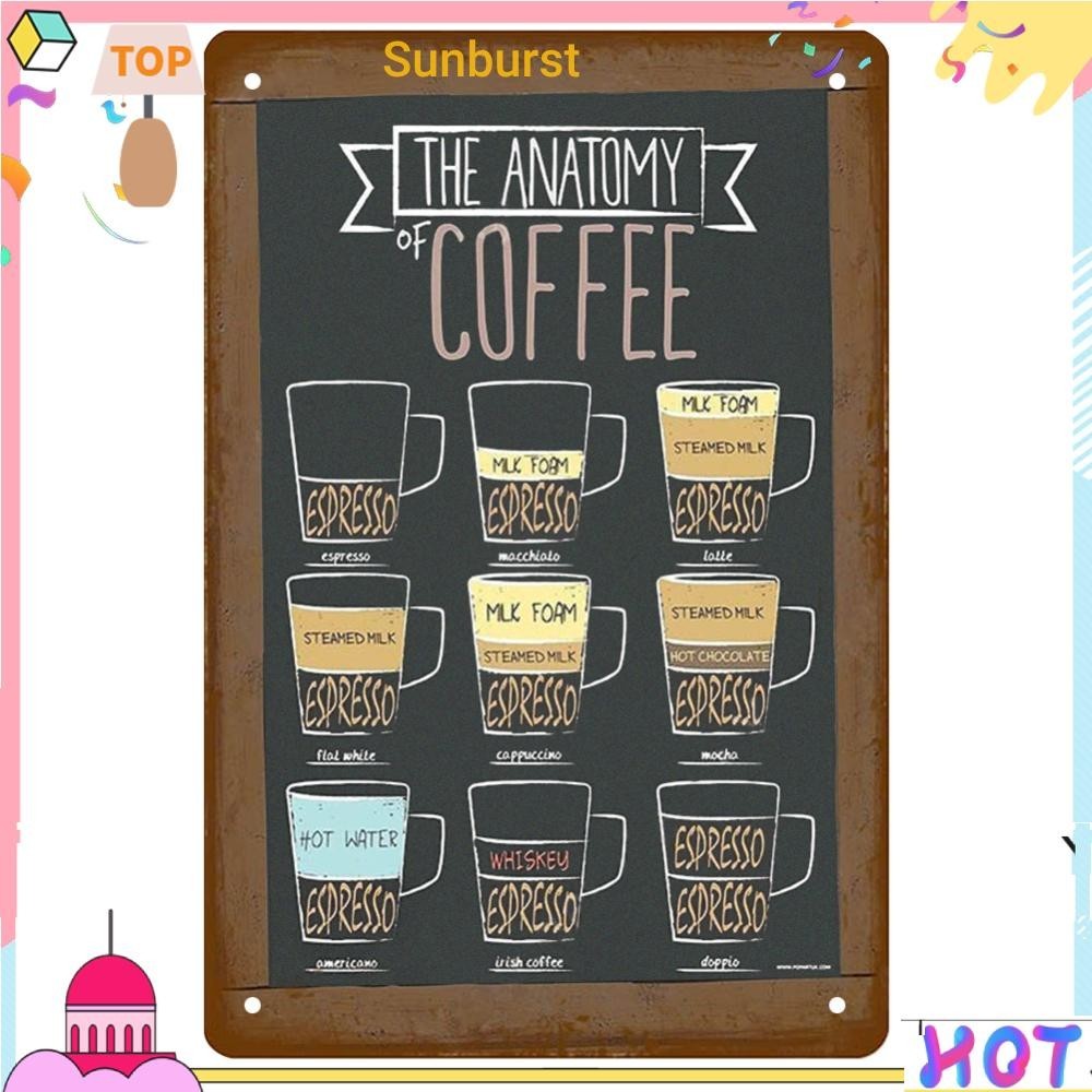 [Sunburst11.th] แผ่นป้ายโลหะดีบุก สไตล์วินเทจ สําหรับบาร์ ผับ คลับ คาเฟ่