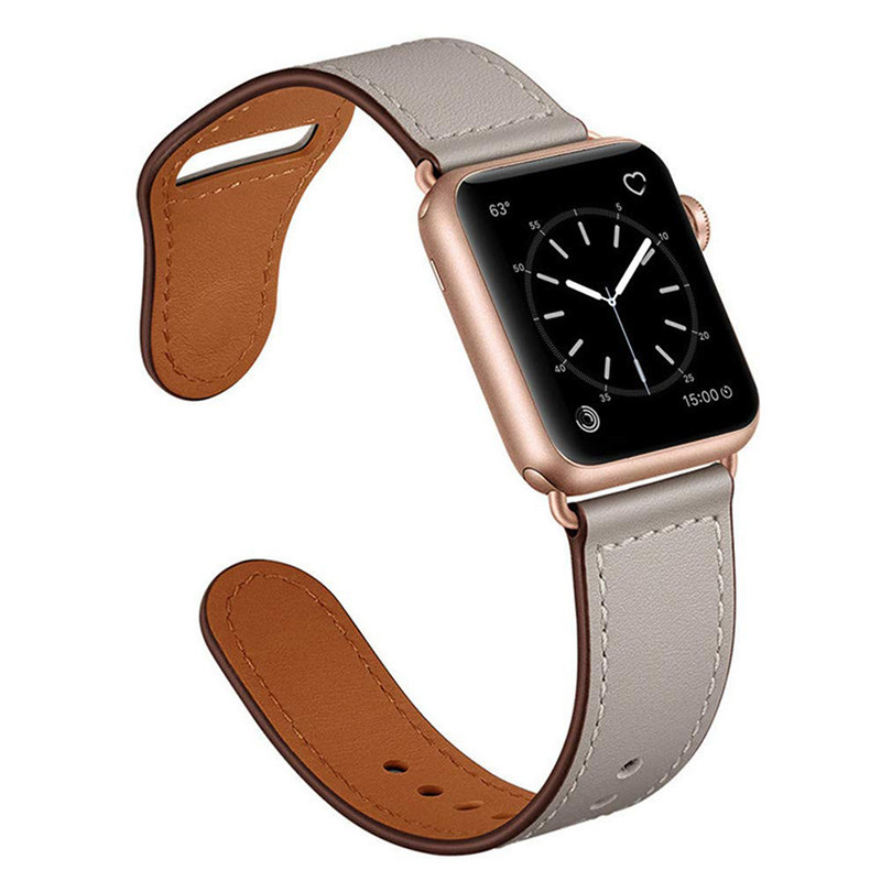 สายนาฬิกาข้อมือหนัง สําหรับ iWatch band 44 มม. 45 มม. 41 มม. 40 มม. 49 มม. 42 มม. 38 มม. 45 44 มม. correa bracelet iWatch series 3 4 6 SE 7 8 ultra