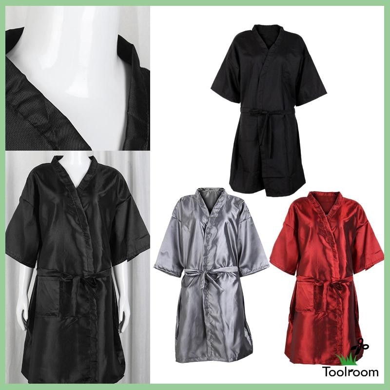 [เสื้อคลุมอาบน้ําลําลอง น้ําหนักเบา ระบายอากาศ นิ่ม สําหรับร้านทําผม