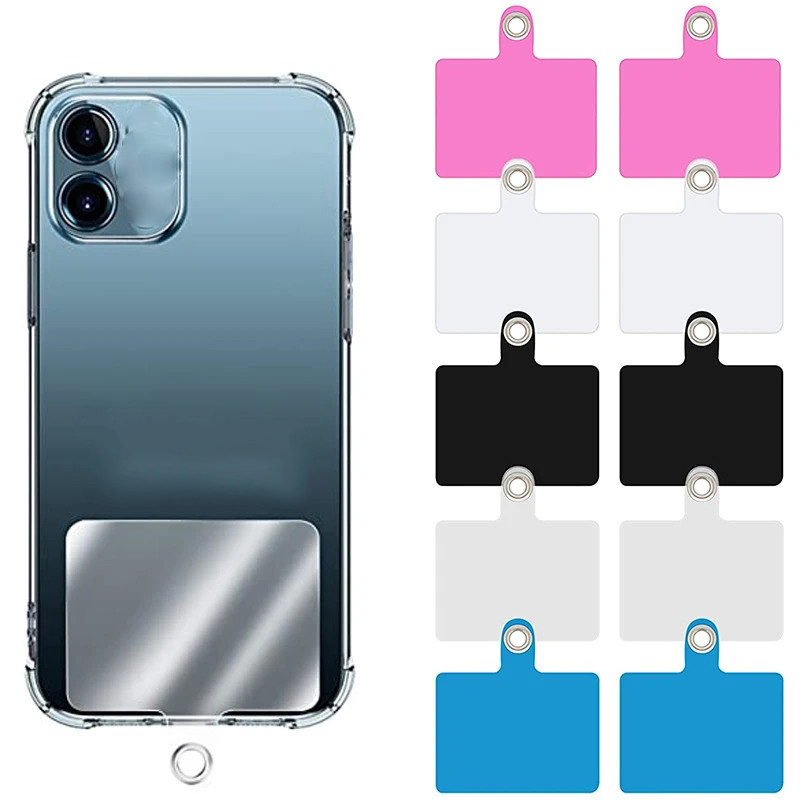 การ์ดเชือกเส้นเล็กโทรศัพท์มือถือ-เคสโทรศัพท์คลิปแพทช์-แพทช์ปะเก็นทนทาน-สากลบางเฉียบ-แขวนเชือกโยงแท็บ-บัตรพีวีซีคงที่ป้องกันการสูญหาย-ป้องกันการตก-ถอด