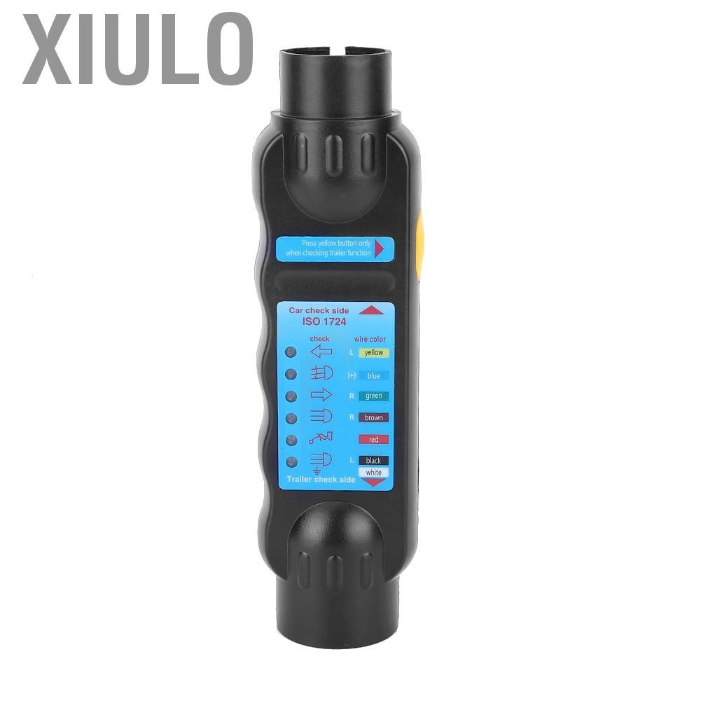 Xiulo Trailer Plug Socket Tester 7-Pin Circuit Resistance 12V
