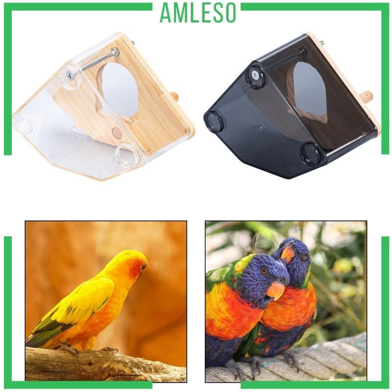 [Amleso] กล่องเพาะพันธุ์นกแก้ว บ้านนก ซ่อนได้ สําหรับนกแก้ว เตียง นก