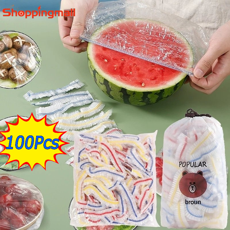 ถุงฟิล์มยืดหยุ่น กันน้ํา แบบใช้แล้วทิ้ง สําหรับถนอมอาหาร จํานวน 50 ชิ้น 100 ชิ้น