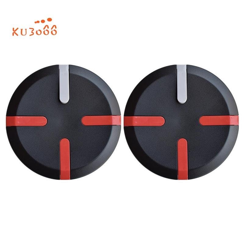 【ku3066】ฝาครอบดุมล้อสกูตเตอร์ไฟฟ้า ทนทาน สีดํา สําหรับ Xiaomi Ninebot Mini Pro 2 ชิ้น