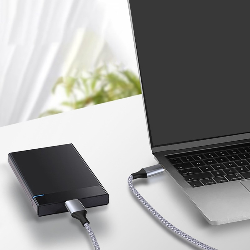 SIY 5Gbps Type C ถึง MicroB สายชาร์จสําหรับฮาร์ดไดรฟ์และแท็บเล็ต File Transfer