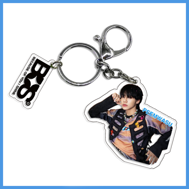 พวงกุญแจ No-Status Status BUS เพราะคุณ I Shine พวงกุญแจ 2025 ใหม่ Hot Peemwasu ภูตชัย AA KHULPOL ALAN BUS พวงกุญแจจี้เครื่องประดับพวงกุญแจไอดอลของสะสมของขวัญ - รูปที่ 5