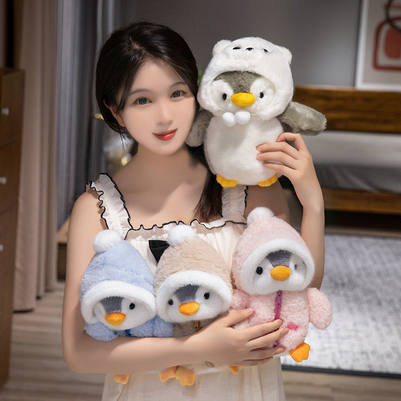 Oldlaiben ตุ๊กตา เพนกวิน ตุ๊กตาเพนกวิน 25cm ตุ๊กตานิ่มๆ ของเล่นเด็ก ของฝาก