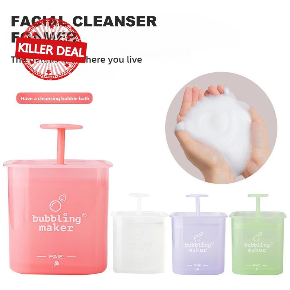 เครื่องทําโฟมแบบพกพา Cup Bubble Foamer Maker น้ํายาทําความสะอาดผิวหน้าโฟมถ้วย Body Wash Bubble Maker