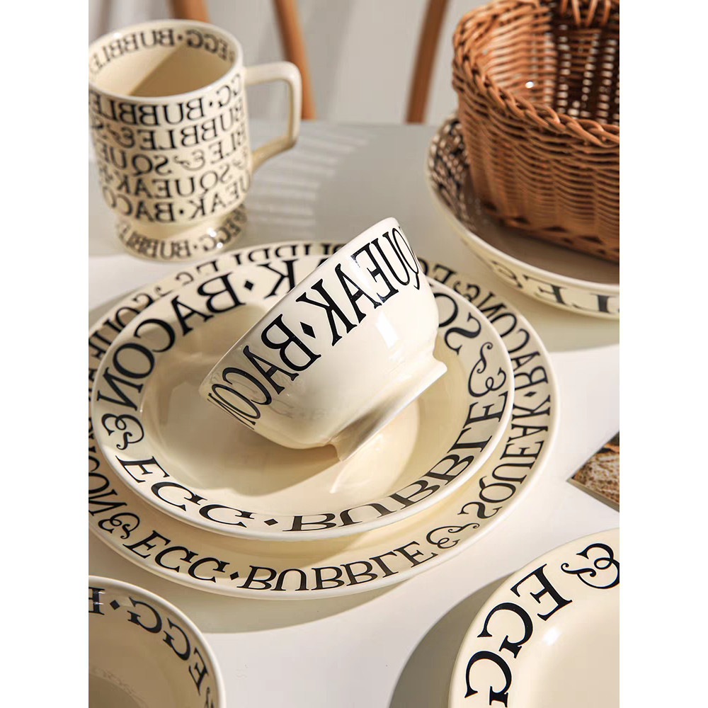 ถ้วย จาน ชาม Pasto เซรามิก หรูหราสไตล์ฝรั่งเศส - รูปที่ 3