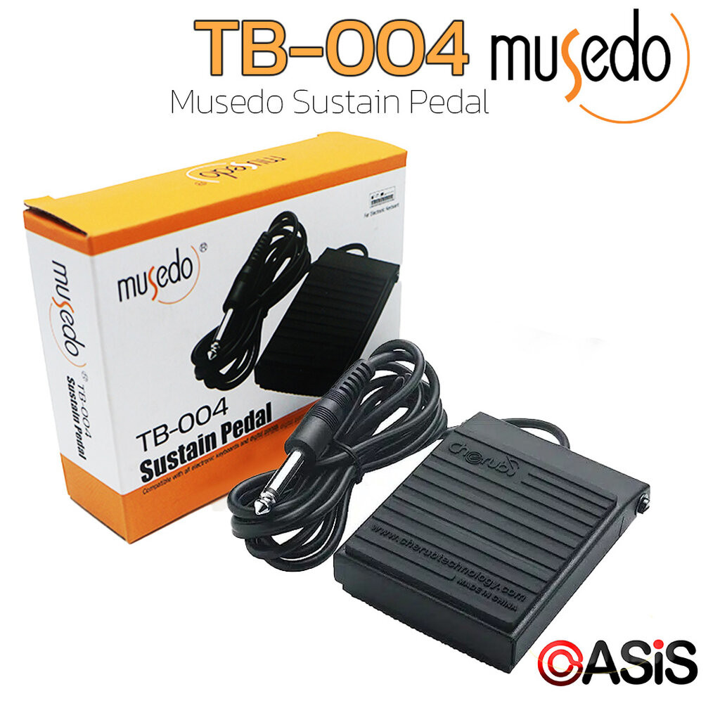 🔥มีส่งด่วน # Musedo TB-004 แป้นเหยียบเสริมคีย์บอร์ด Keyboard Piano Sustain Pedal FootSwitch ฟุตสวิตซ์ Casio Yamaha