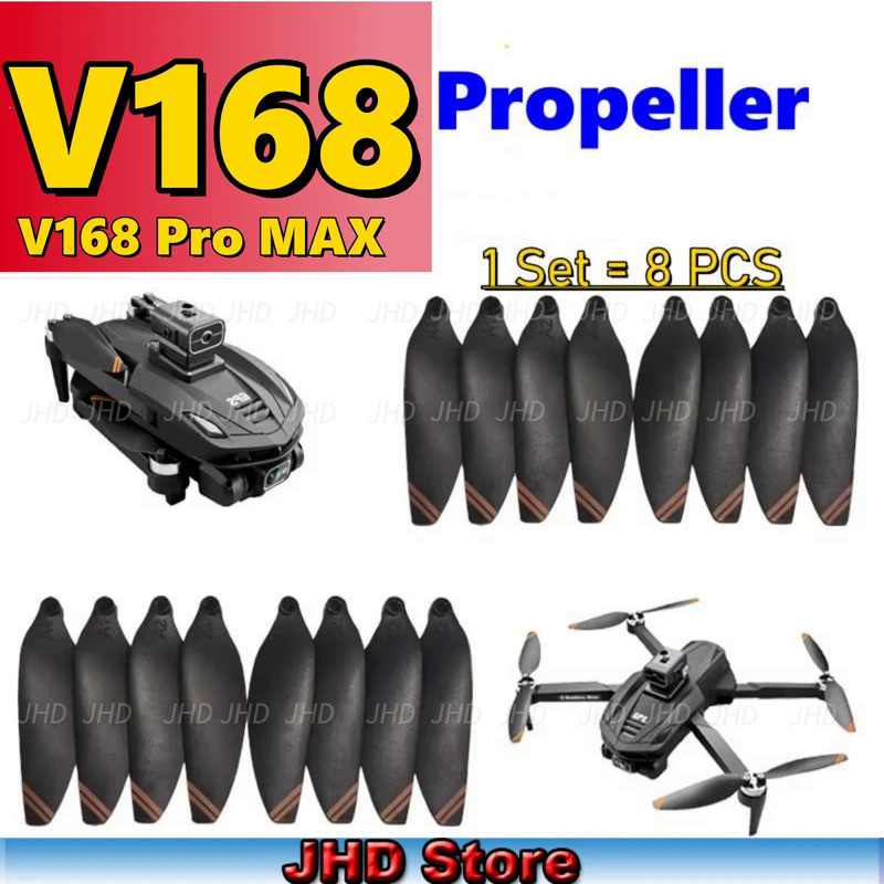 JHD Original V168 Pro MAX Drone Propeller Drone Blades Maple Leaf V168 Pro Spare Propellers V168 Bla
