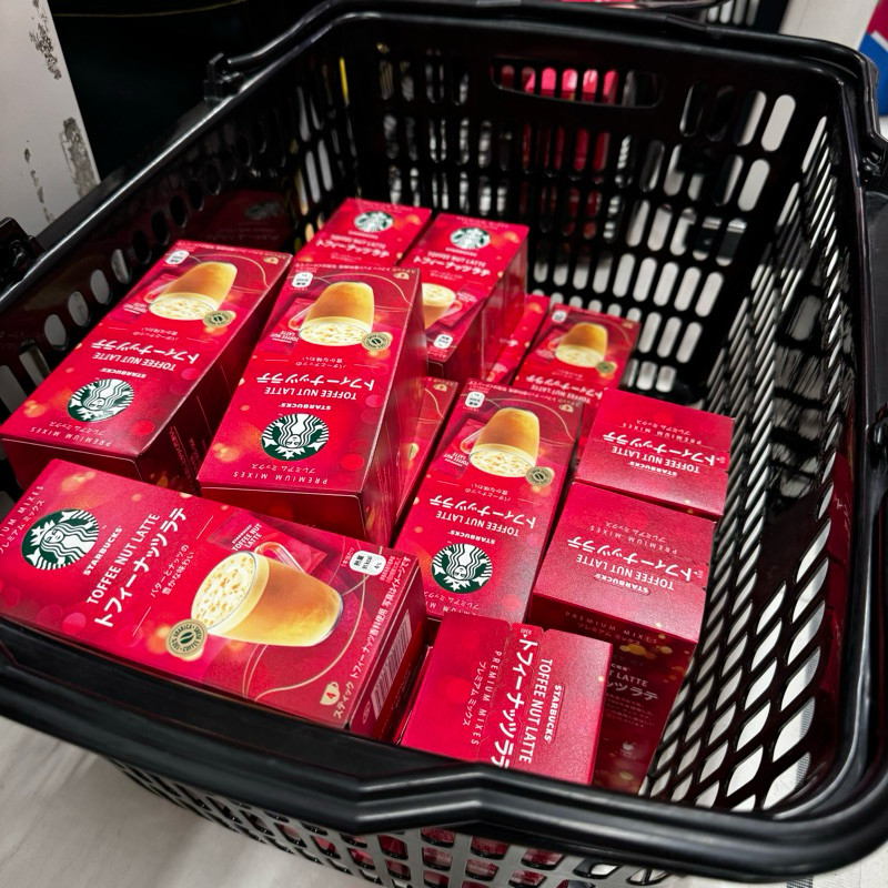 🍙จากญี่ปุ่น🎌STARBUCKS NUT TOFFEE LATTE กาแฟสำเร็จรูปเกรดพรีเมียม พร้อมทานได้เลยยยยมันนัวรสหอม