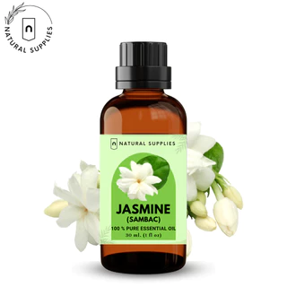 Pure Jasmine (Sambac) Essential oil น้ำมันหอมระเหย ดอกมะลิ บริสุทธิ์ ขนาด 10, 30 ml. by Natural Supplies